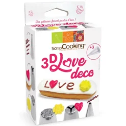 Set Decoración Love 3D 6 ud - Scrapcooking