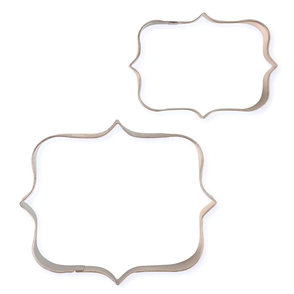 Set de 2 Cortadores de Galletas Placa Estilo 1