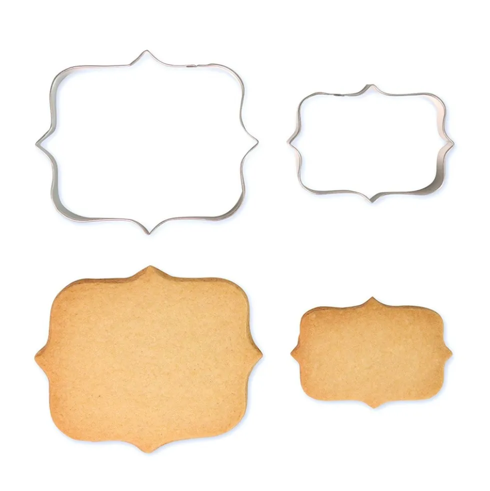 Set de 2 Cortadores de Galletas Placa Estilo 1
