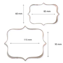 Set de 2 Cortadores de Galletas Placa Estilo 1