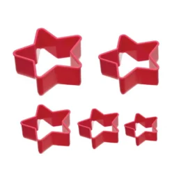Set de 5 cortadores de galletas Estrella