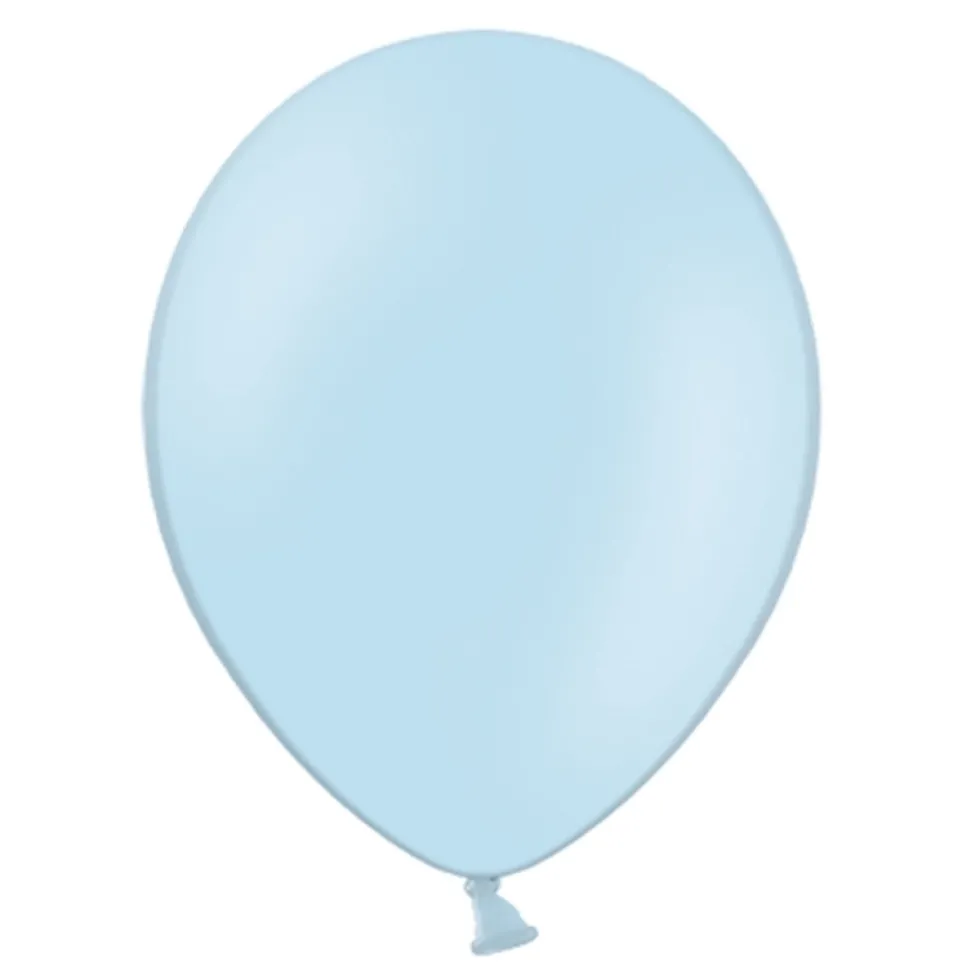 Set de 50 globos de látex Azul Bebé Pastel 30 cm