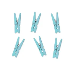 Set de 20 Mini Pinzas Azul Cielo