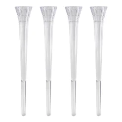 Set de 4 pilares con Apariencia de Cristal