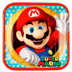 Set de 8 Platos Super Mario 23cm