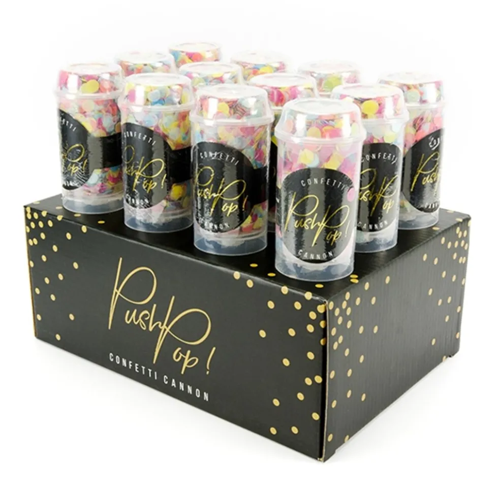 Set de 12 Push Pop Confetti Multicolor