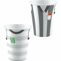Set de 8 vasos Fútbol Kicker 250 ml