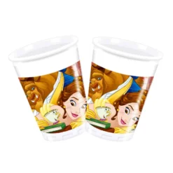 Set de 8 Vasos La Bella y La Bestia