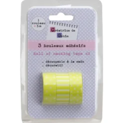 Set de 3 washi tapes verde claro