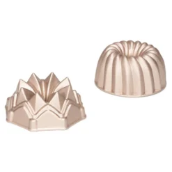 Set 2 Moldes de Aluminio Fundido Bundt B 10 cm - Patisse