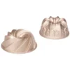 Set 2 Moldes de Aluminio Fundido Bundt A 10 cm - Patisse