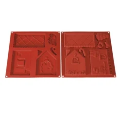 Set 2 Moldes de Silicona Gingerbread House