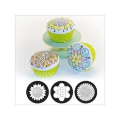 Set 3 texturizadores para galletas y cupcakes Whimsy Blooms
