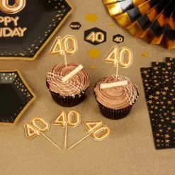Set 20 Toppers 40 Años Oro