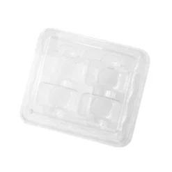Soporte Transparente con Tapa para 4 Macarons