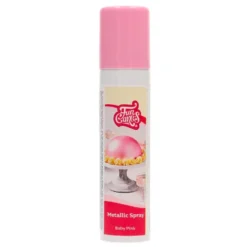 Spray Metálico Rosa Bebe Brillante 100 ml - Funcakes