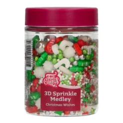 Sprinkles 3D Christmas Wishes 70 gr - Funcakes