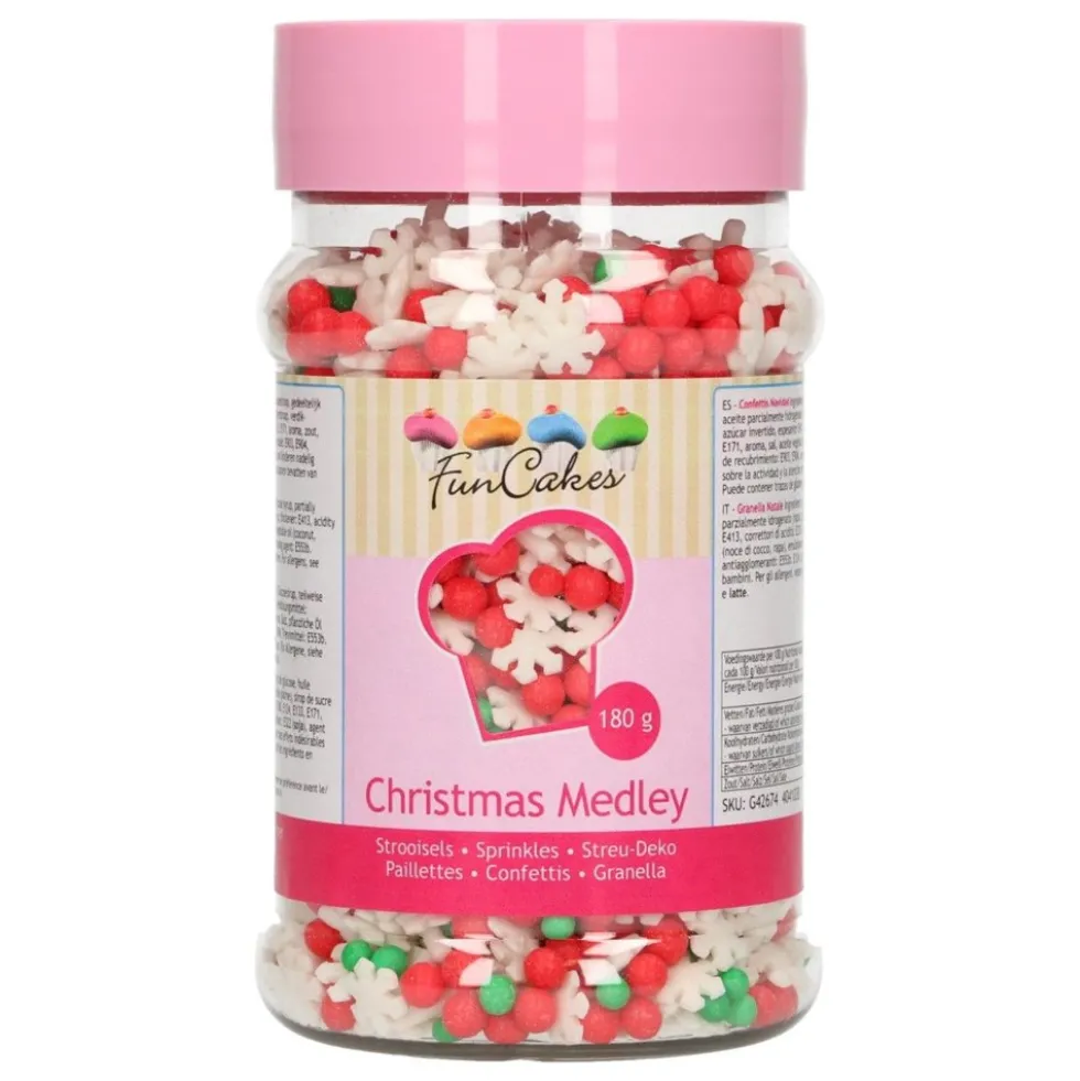 Sprinkles Medley Christmas 180 gr - FunCakes
