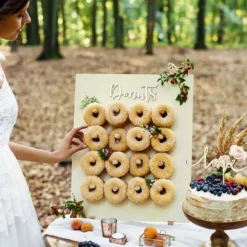 Stand para Donuts Madera Natural