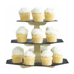 Stand para Dulces y Cupcakes Gold & Black