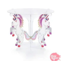 Stand para Tarta Acrílico 25 cm - Unicornios