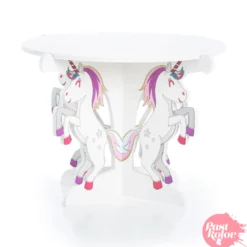 Stand para Tarta Blanco 20 cm - Unicornios