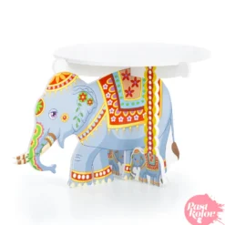 Stand para Tarta Blanco - Elefantes 20 cm