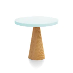 Stand para Tarta Natural Azul Redondo de 25 cm