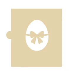 Stencil Huevo de Pascua con Lazo 5 cm