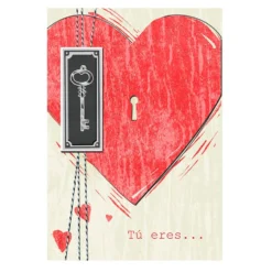 Tarjeta de Felicitación Corazón Modelo G