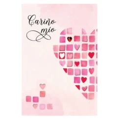 Tarjeta de Felicitación Corazón Modelo H