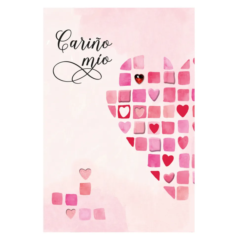 Tarjeta de Felicitación Corazón Modelo H
