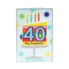 Tarjeta de Felicitación 40 Cumpleaños Modelo A
