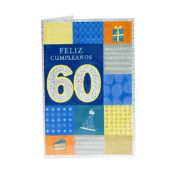 Tarjeta de Felicitación 60 Cumpleaños Modelo A