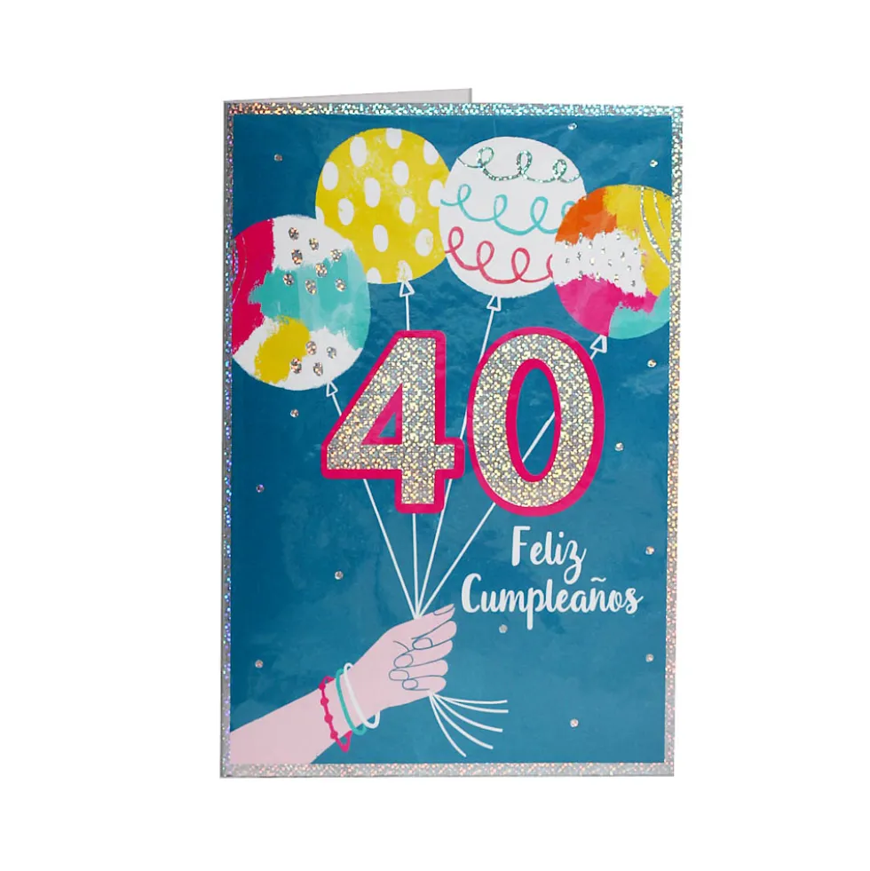 Tarjeta de Felicitación 40 Cumpleaños Modelo B
