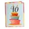 Tarjeta de Felicitación Gigante 40 Cumpleaños