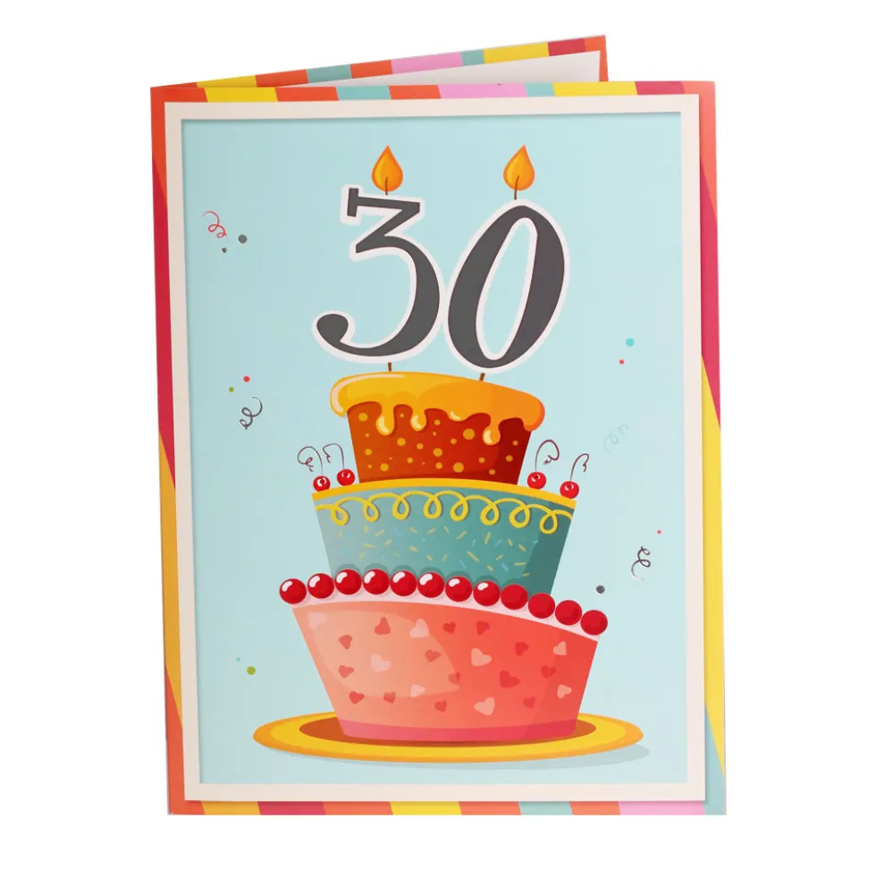 Tarjeta de Felicitación Gigante 30 Cumpleaños