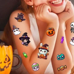 Tatuajes Temporales Infantiles Halloween – Pequeños Monstruos