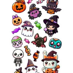 Tatuajes Temporales Infantiles Halloween – Pequeños Monstruos