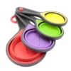 Tazas Medidoras de Silicona Plegables