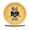 Topper para Tarta Best Dad Ever 11,5 cm