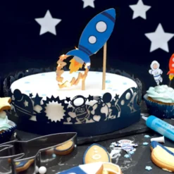 Topper para Tarta Cohete Led 13 cm - Scrapcooking