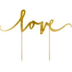Topper para Tarta Love Oro - Partydeco
