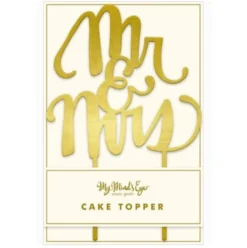Topper para tartas de Boda Mr & Mrs