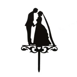 Topper para Tartas de un Matrimonio Besándose