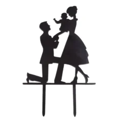 Topper para Tartas Familiar Proposición de Matrimonio