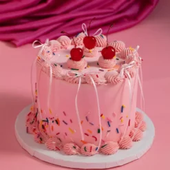 Topper con Lazo de Cinta Blanco para Tartas - 8 piezas
