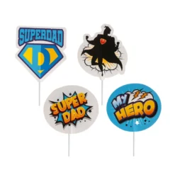 Topper para Dulces Súper Papá 8 ud
