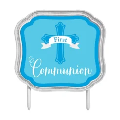 Topper para Tarta Comunión Azul