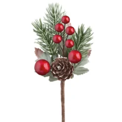 Toppers Abeto Nevado 15 cm 6 ud